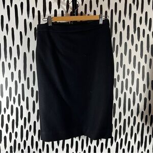 J. Crew Black Pencil Skirt Knee-Length Workwear
